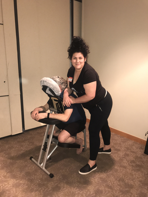 Erin Chair Massage at Wholistic Wellness Care for You Event